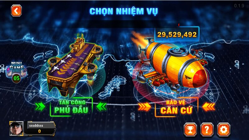 Giao diện game Đại Chiến B52 CLUB