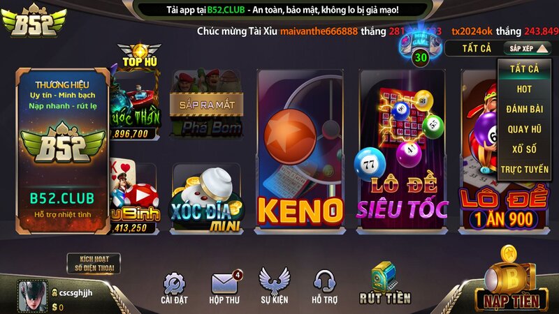 Cổng game B52CLUB