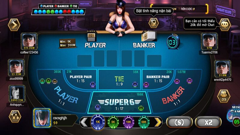 Game Baccarat tại B52 CLUB