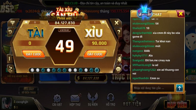 Game Tài Xỉu Nổ Hũ B52 CLUB