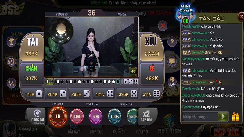 Game Tài Xỉu Trực Tuyến B52 CLUB
